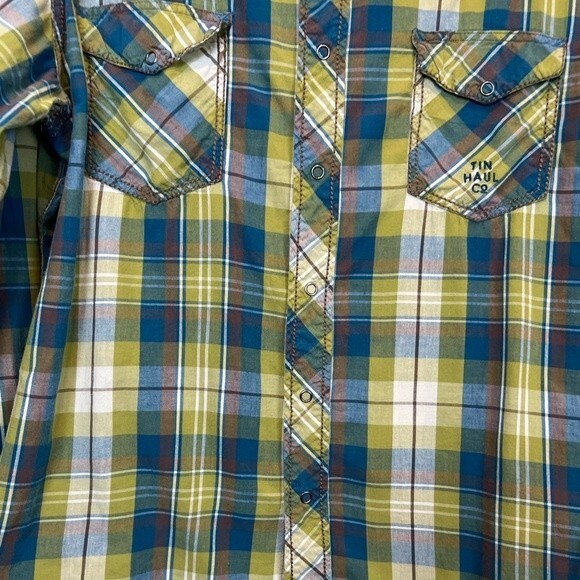 Tin Haul Snap Button Down Long sleeve LG - Picture 4 of 8